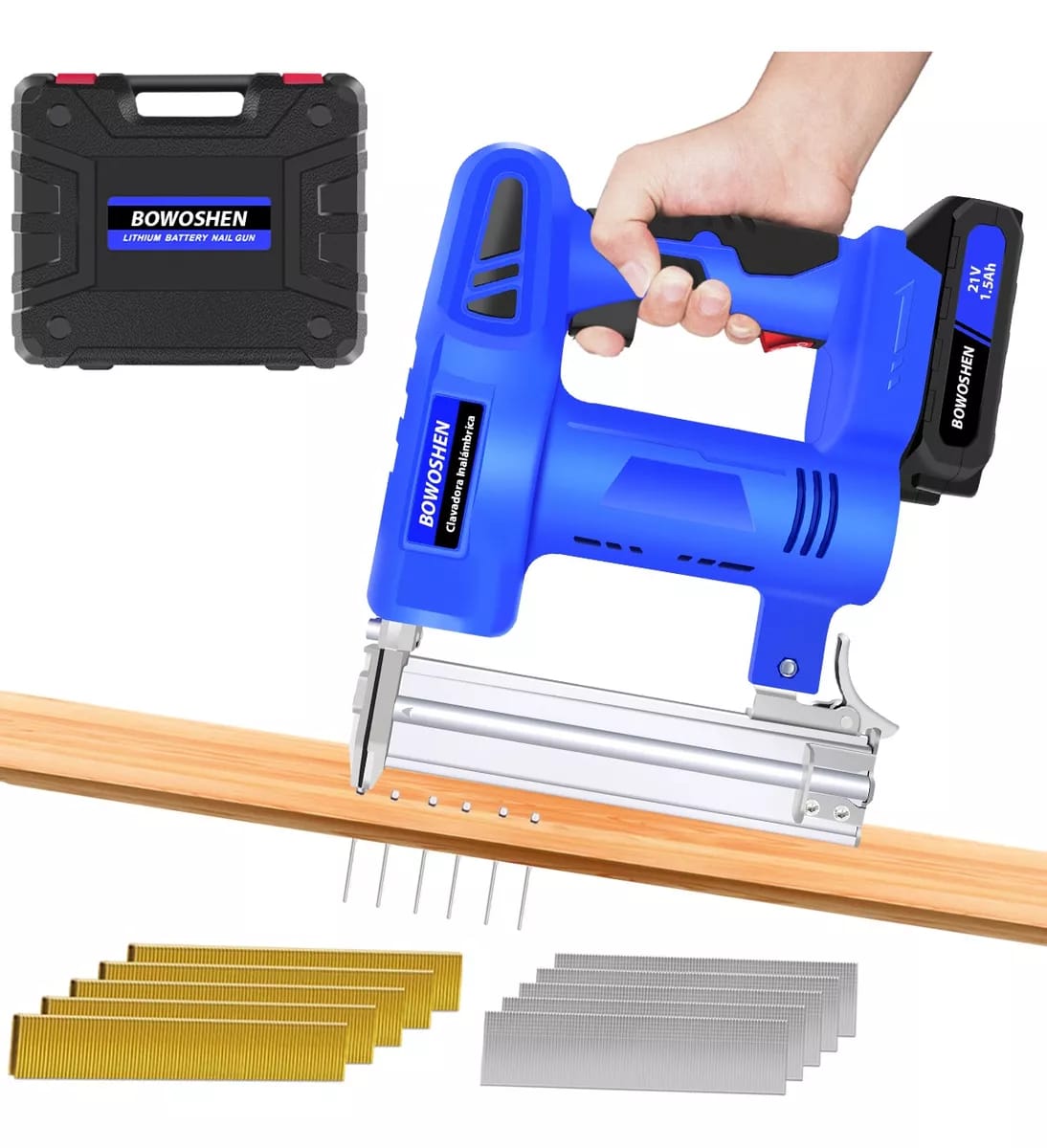 Engrapadora Y Clavadora Eléctrica Inalámbrica Profesional