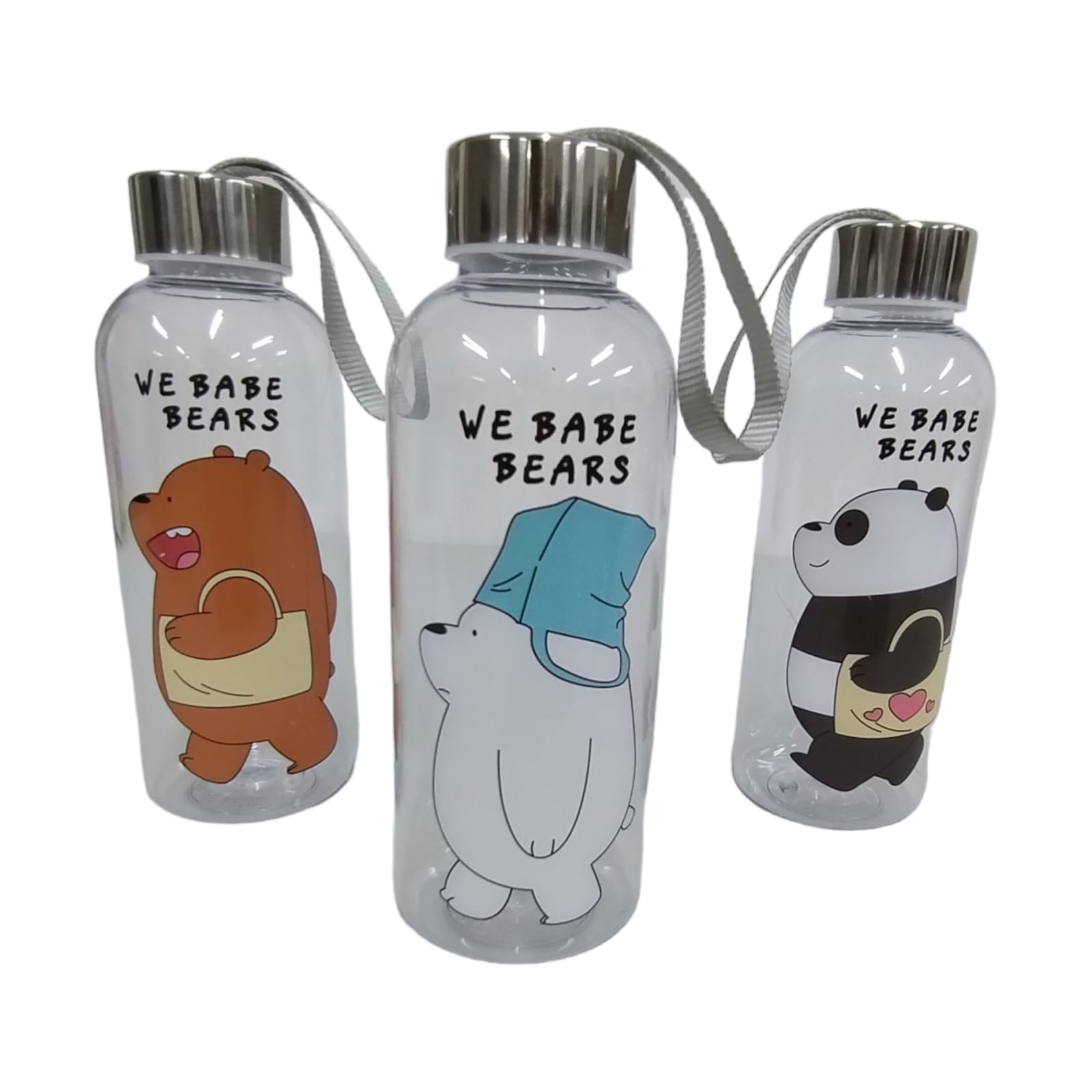 3 BOTELLAS DE AGUA FIGURA DE OSOS 700ML