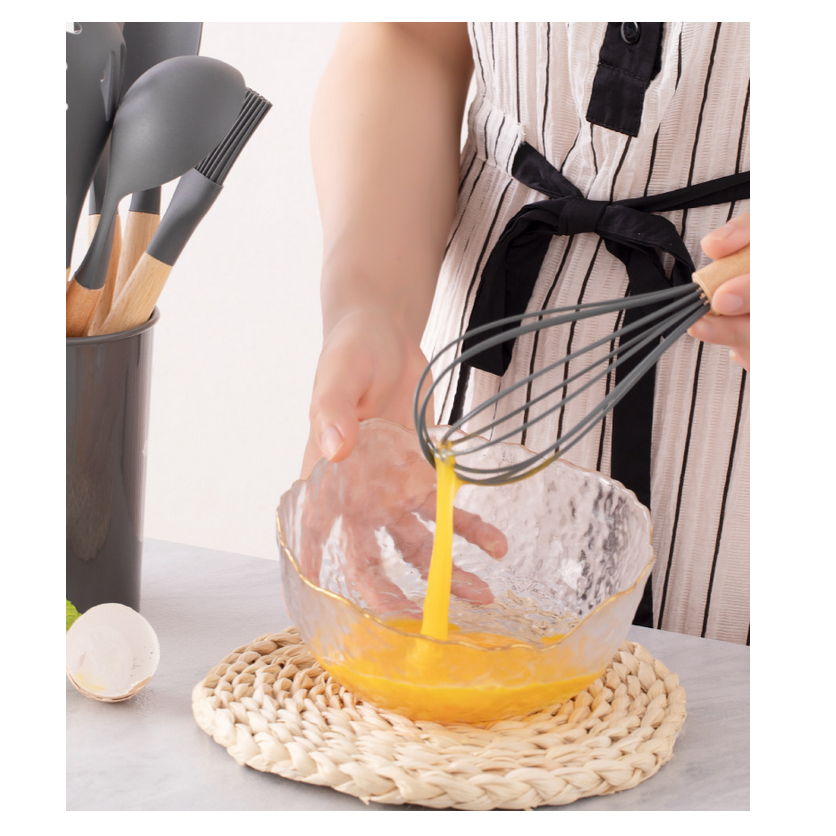 Utensilios De Cocina Morados De Silicona Juego De 12 Grado De Comida