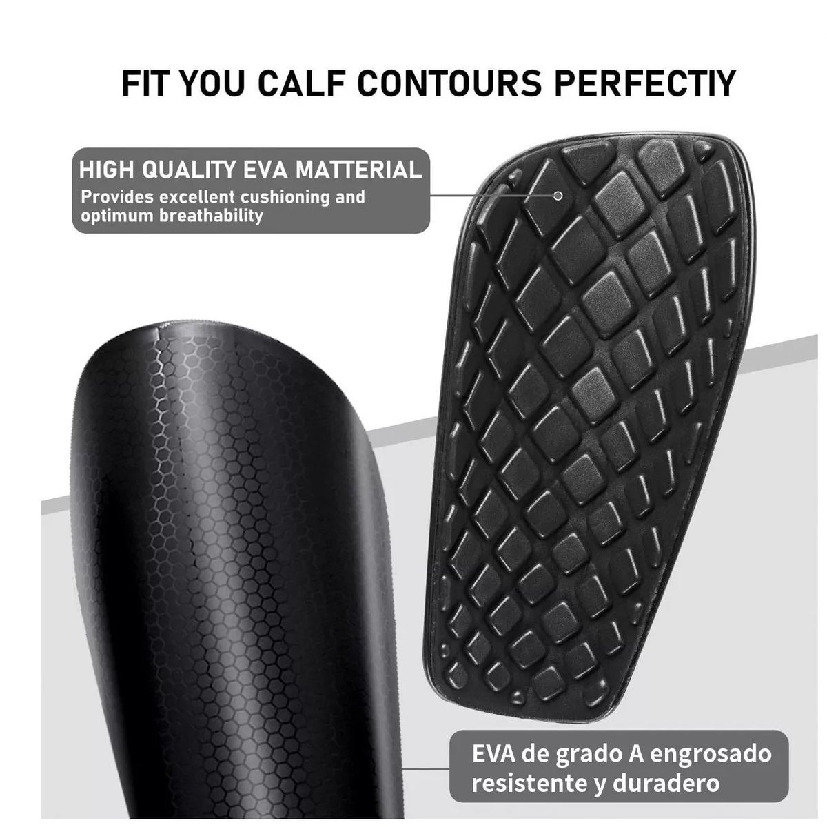 Juego De Espinilleras De Futbol Unisex M