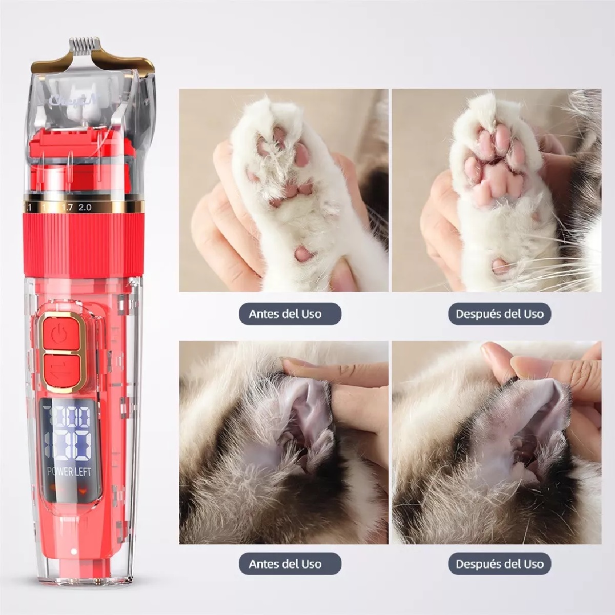 Máquina Rasuradora Para Mascotas, Gatos Y Perros