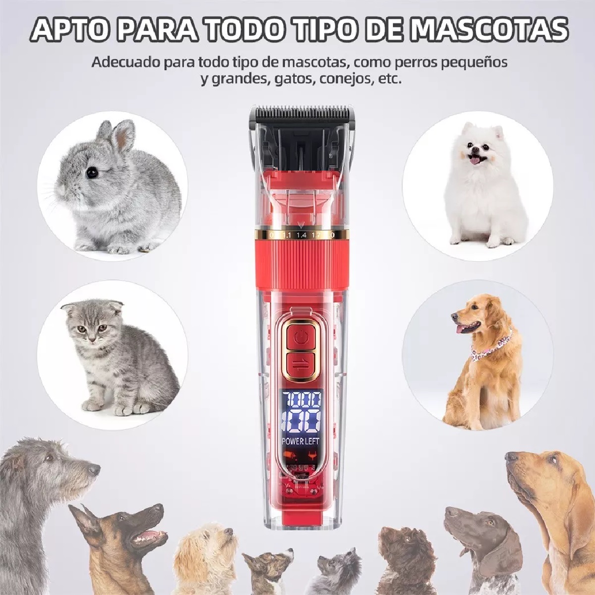 Máquina Rasuradora Para Mascotas, Gatos Y Perros