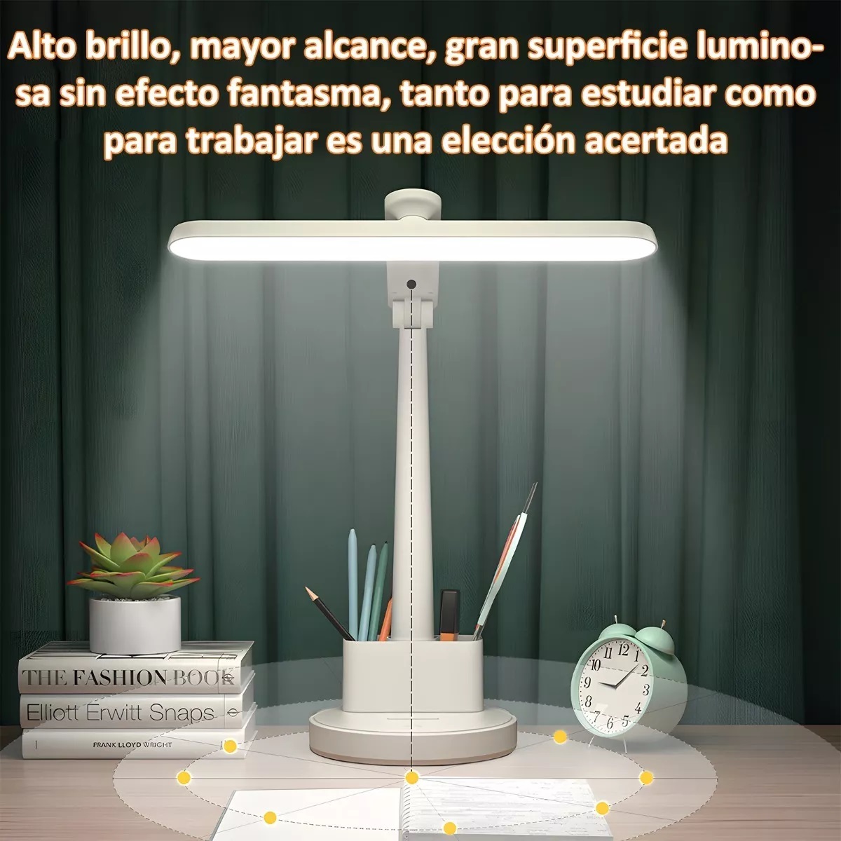 Lámpara Led Escritorio Ajustable Recargable Usb, 3200mah