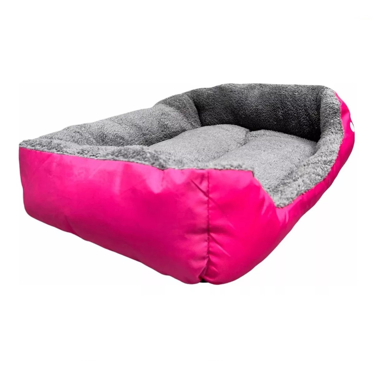 Cama Para Mascotas Talla Grande - Estampado Huella Rosa