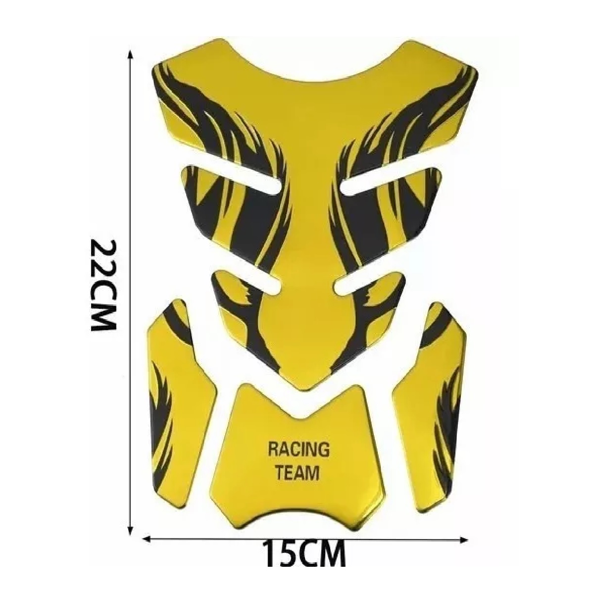 Calcomanias Motos 3d Protector De Cubre Tanque Amarillo