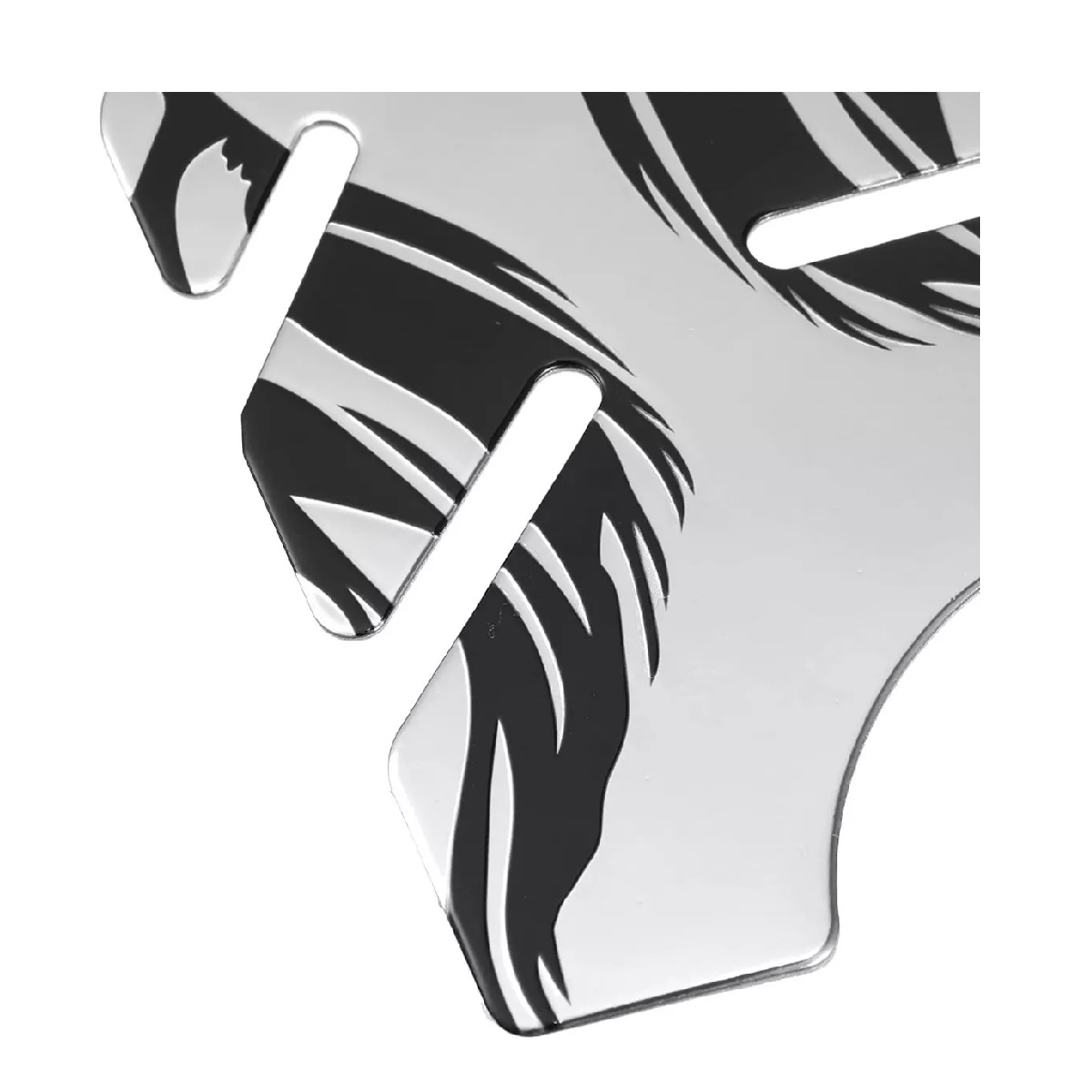 Calcomanias Motos 3d Protector De Cubre Tanque Plata