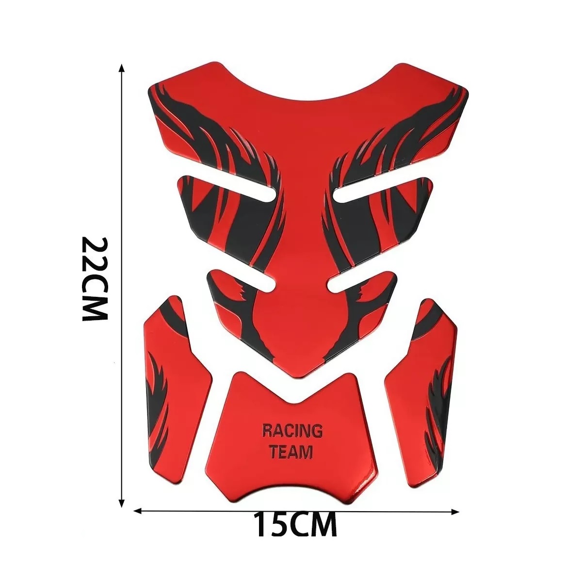 Calcomanias Motos 3d Protector De Cubre Tanque Rojo