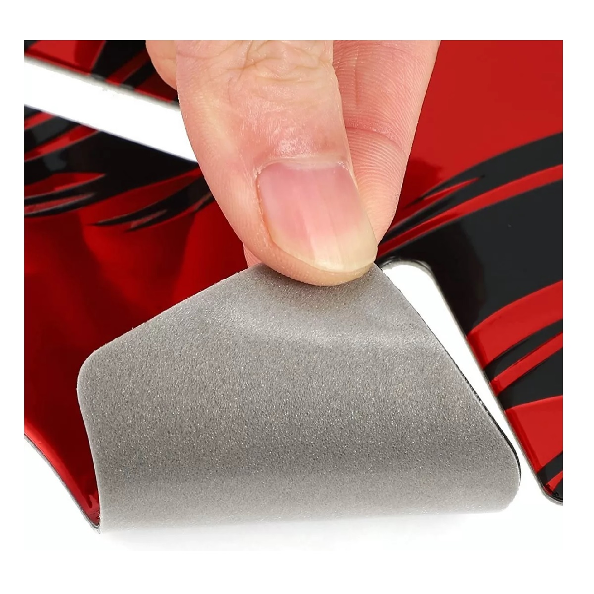 Calcomanias Motos 3d Protector De Cubre Tanque Rojo