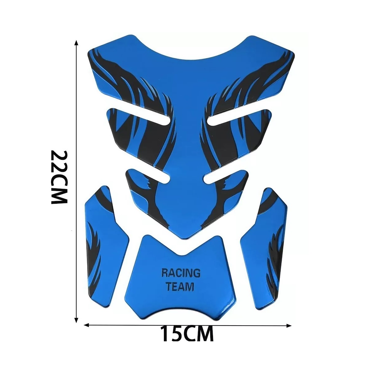 Calcomanias Motos 3d Protector De Cubre Tanque Azul