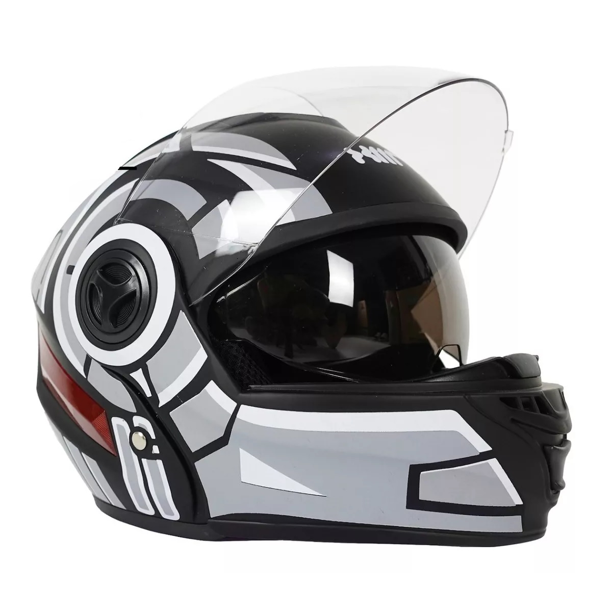 Casco Con Respirador Doble Lente Abatible Moto