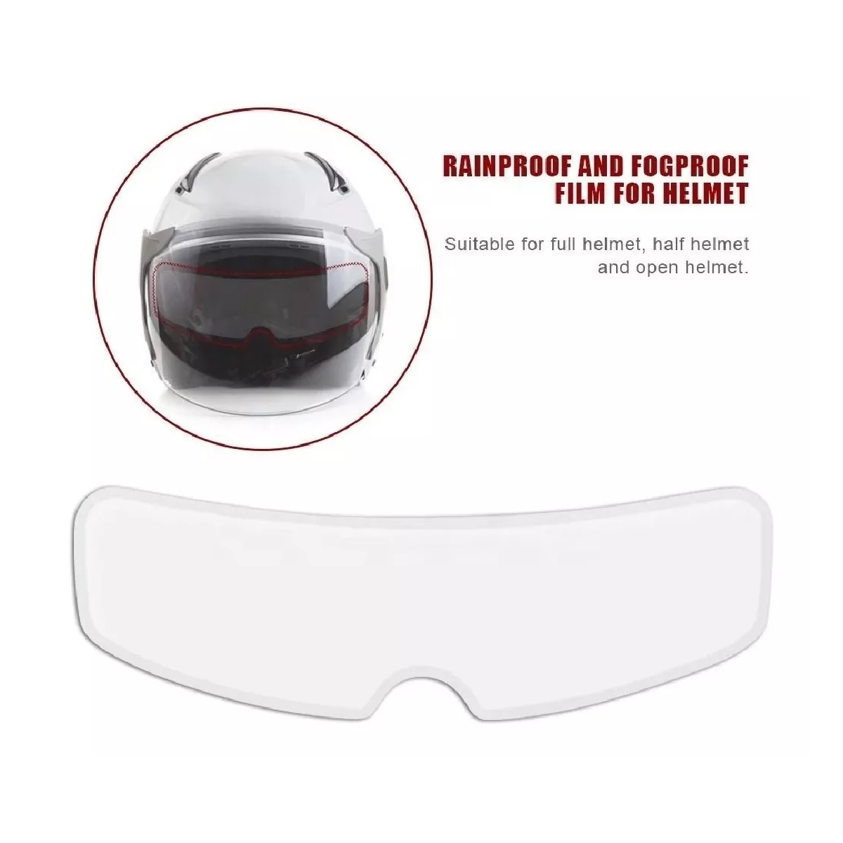 Set 2 Pinlock Universales Antiempañantes Para Casco Motociclista