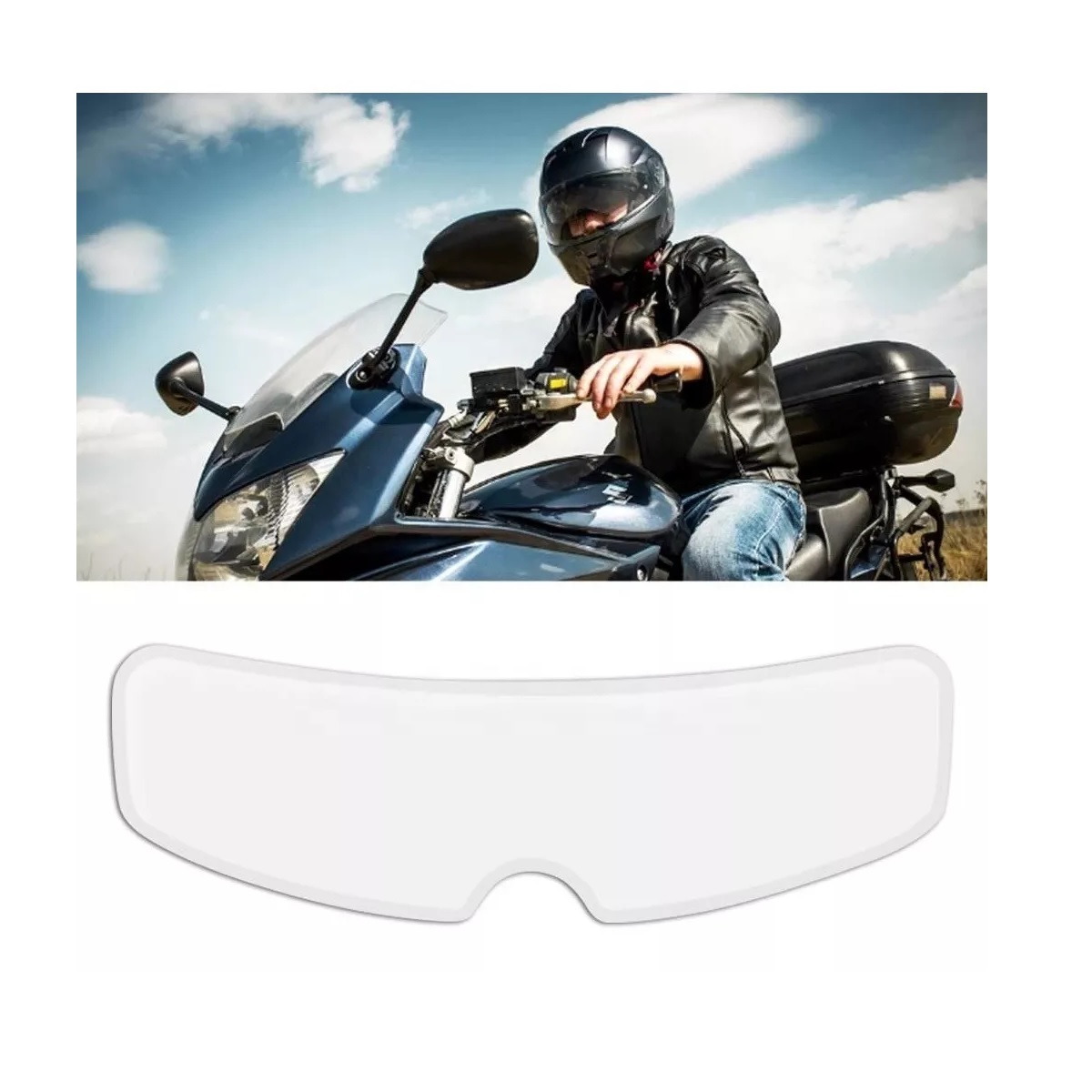 Película transparente a prueba de lluvia y antivaho para casco de  motocicleta, parche Universal, lente de casco de motocicleta, películas  resistentes a la niebla - AliExpress