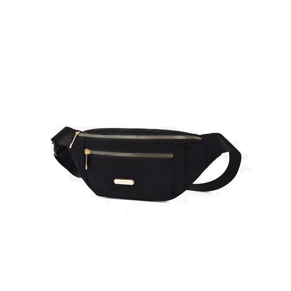 Riñonera Multiusos Impermeable Para Mujer Negra