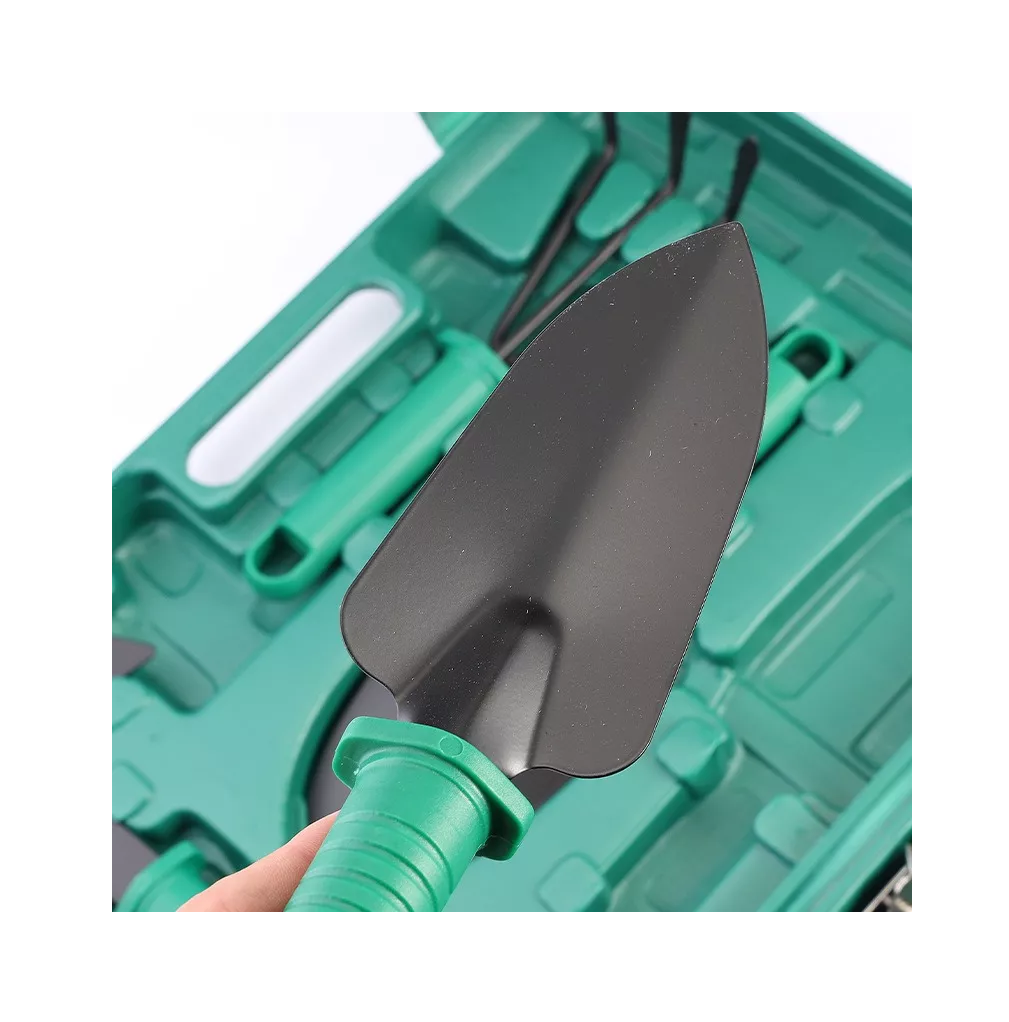 Herramientas Jardinería, 10 Piezas Verde con Negro