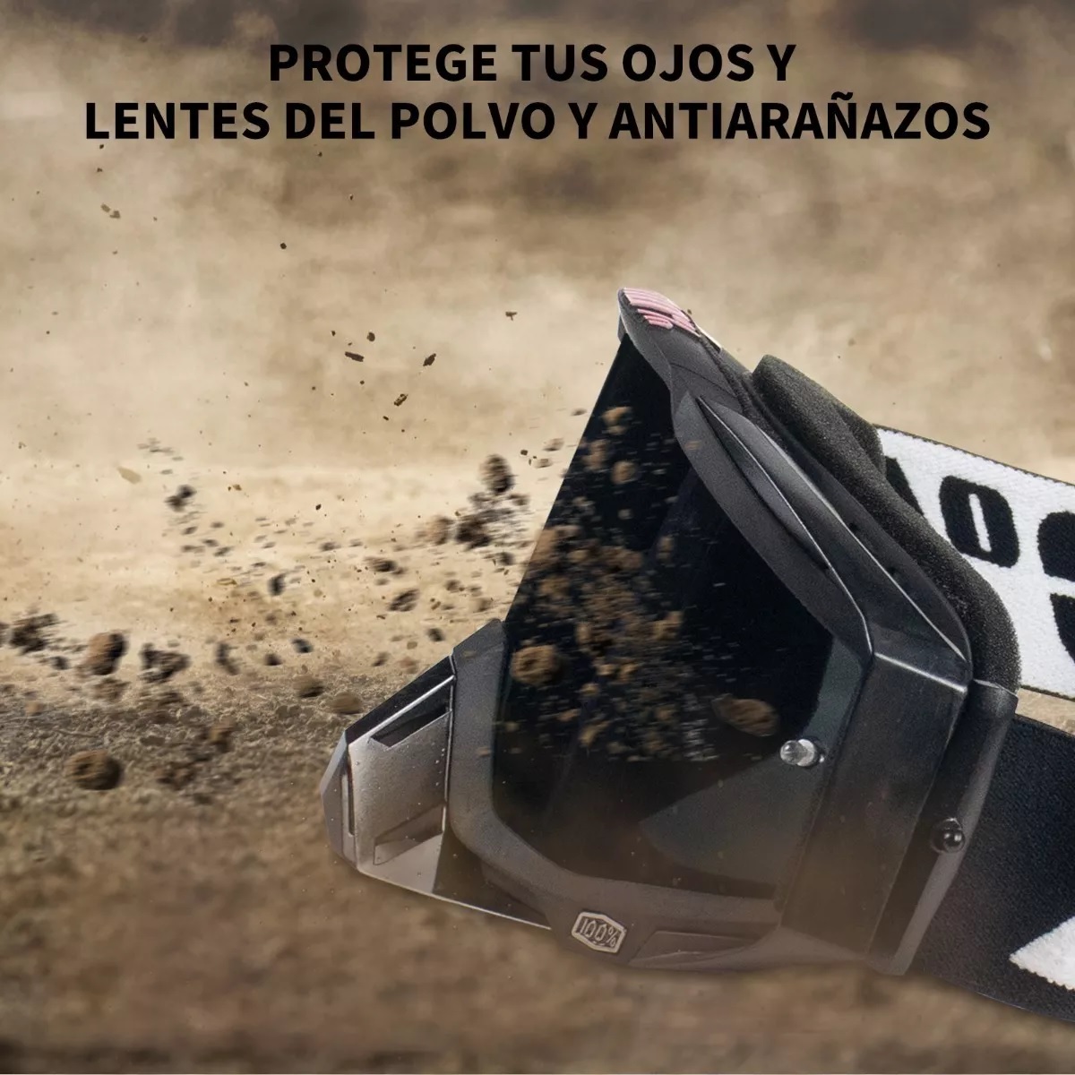 Goggles Motocross Gafas De Esquí Mtb Motociclista Negro