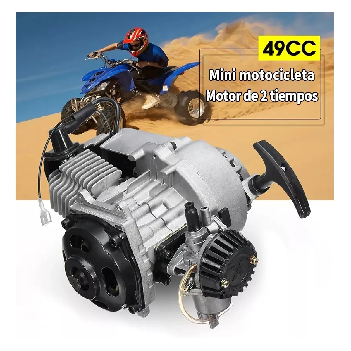 Motor De Bolsillo De 2 Tiempos De 49 Cc Para Motocicleta