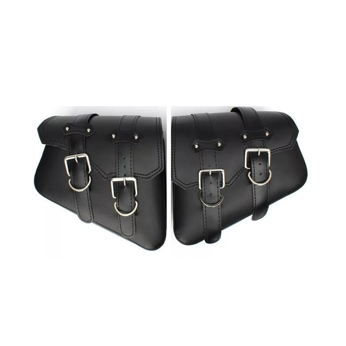 Alforjas Laterales De Cuero Para Motocicleta Tipo Harley