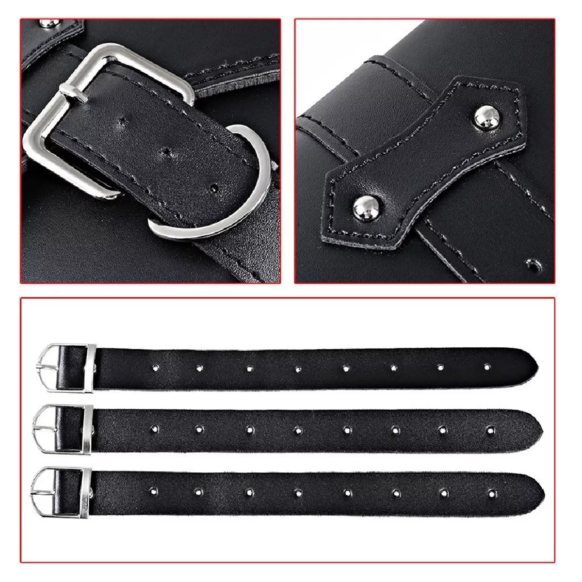 Alforjas Laterales De Cuero Para Motocicleta Tipo Harley