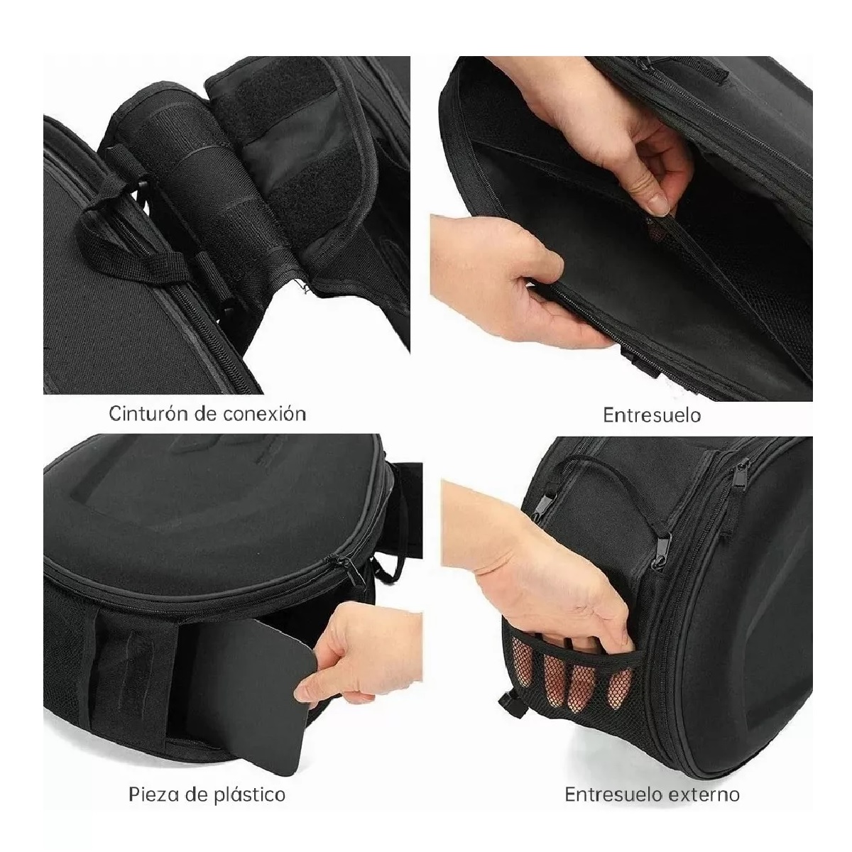 Pack Alforjas Universales Para Motocicleta Bolsas Impermeable 2 Pzas