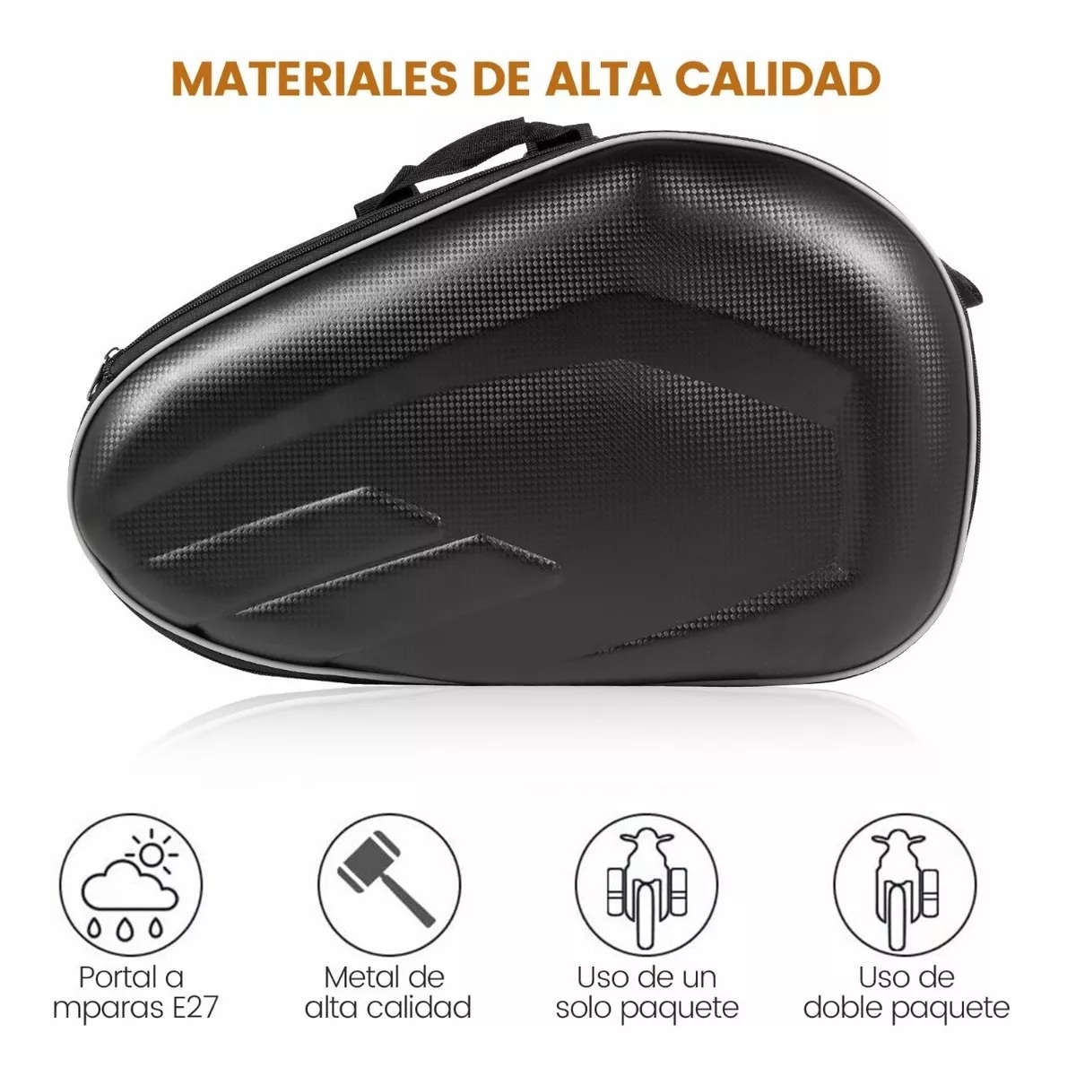 Pack Alforjas Universales Para Motocicleta Bolsas Impermeable 2 Pzas