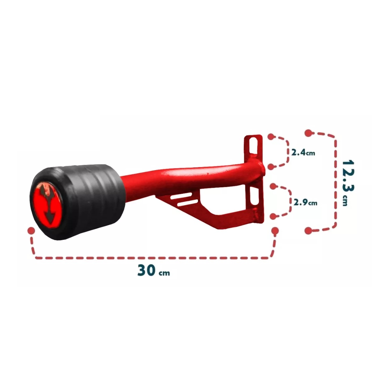 Slider Universal Reforzado Para Italika Vento Yamaha Rojo