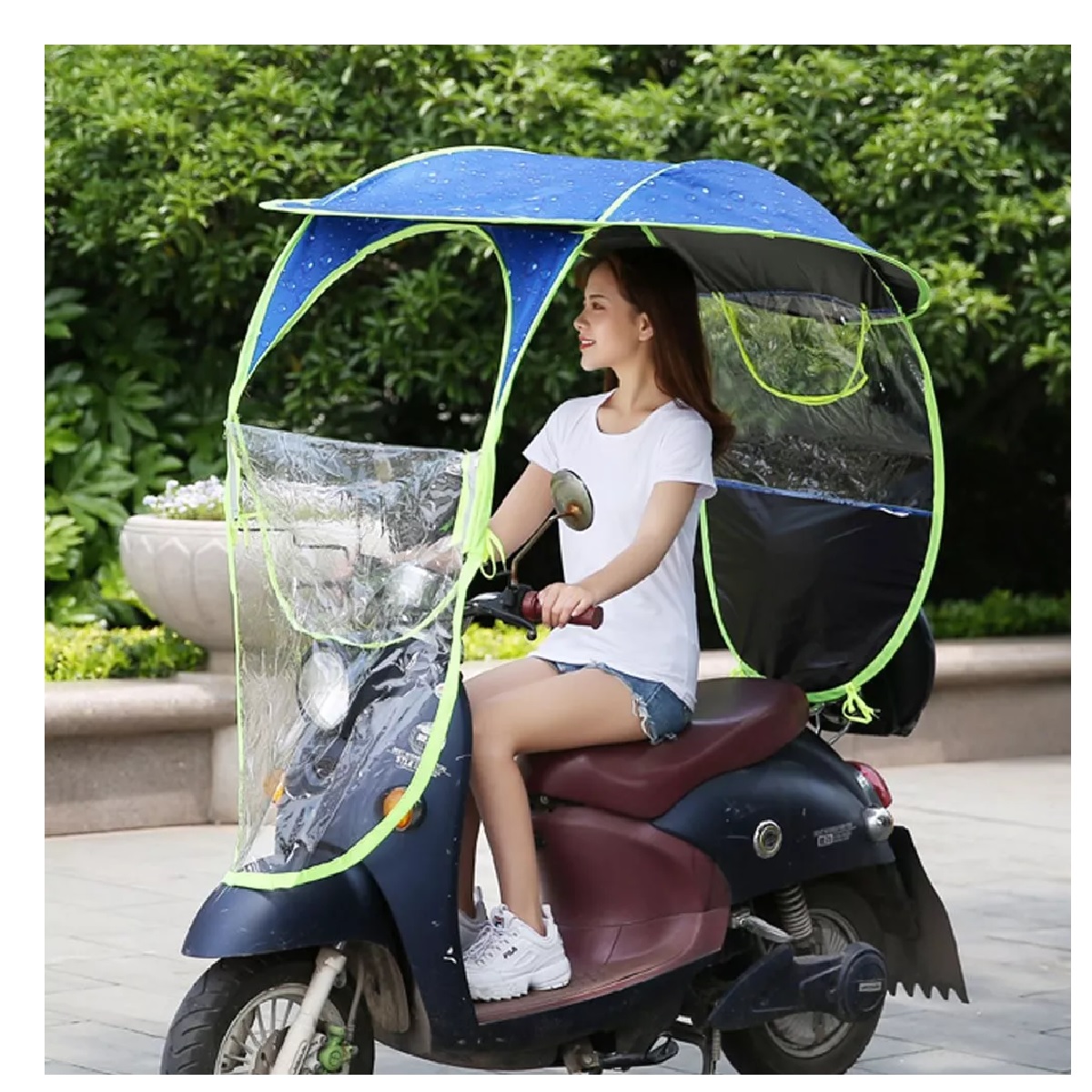 Toldo Cubresol Moto Impermeable Funda Para Motocicletas