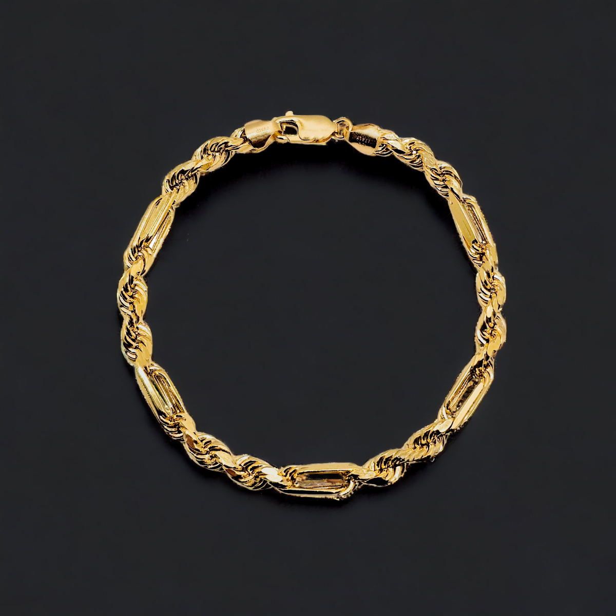 TORZAL FIGARO ORO 10K HOMBRE ITALIANO