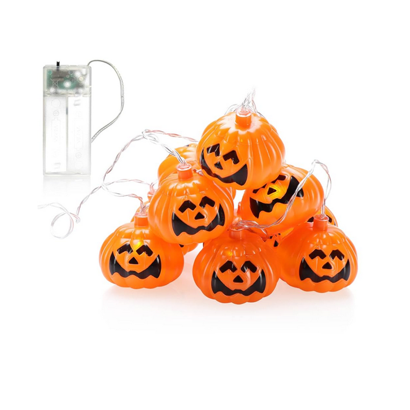 Serie Calabazas Luz Led Decoración Dia De Muertos Hallowen
