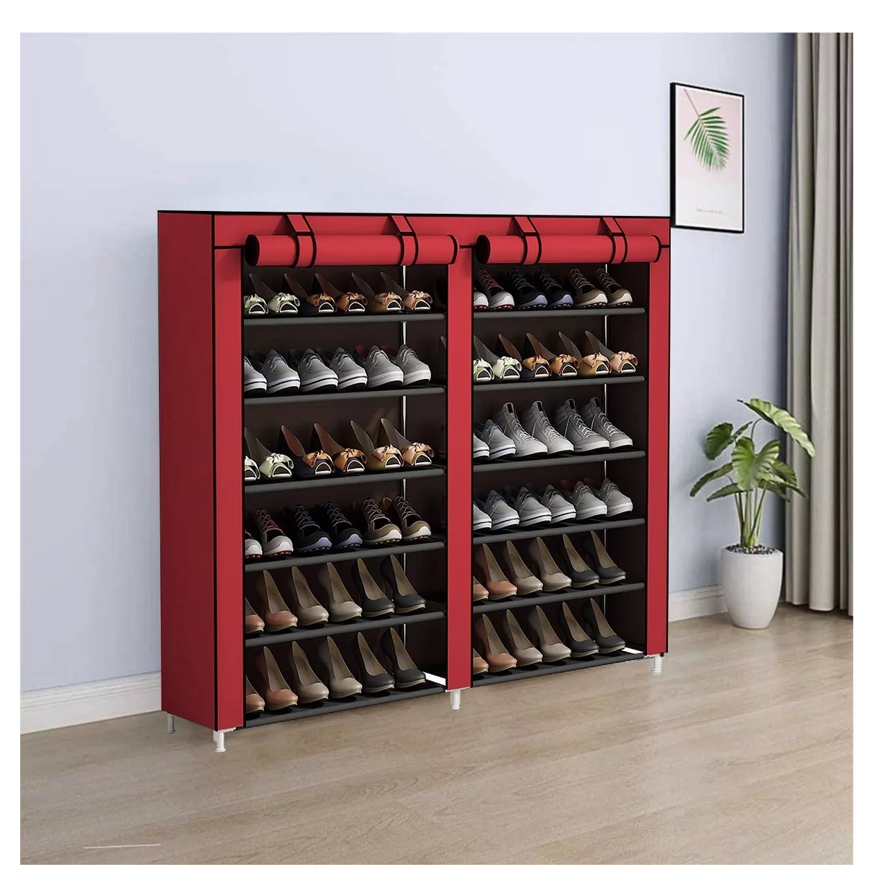 Rack Zapatera Organizador 7 Niveles Modular Torre De Zapatos