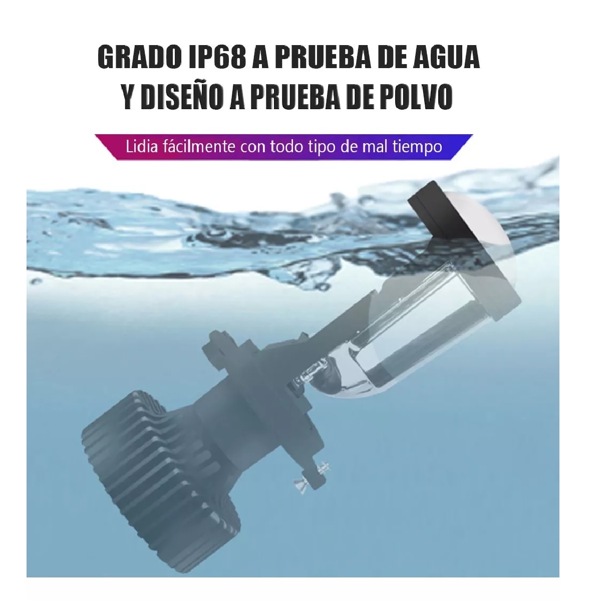 Kit Faros Led Auto Lupa Proyector Alto y Bajo H4