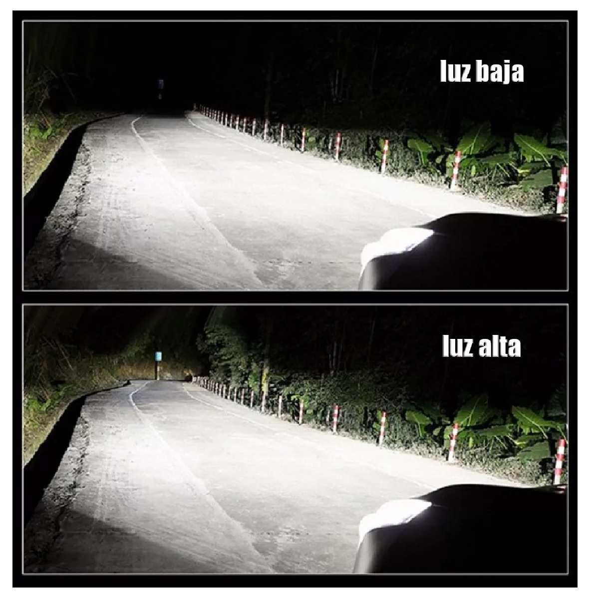 Kit Faros Led Auto Lupa Proyector Alto y Bajo H4