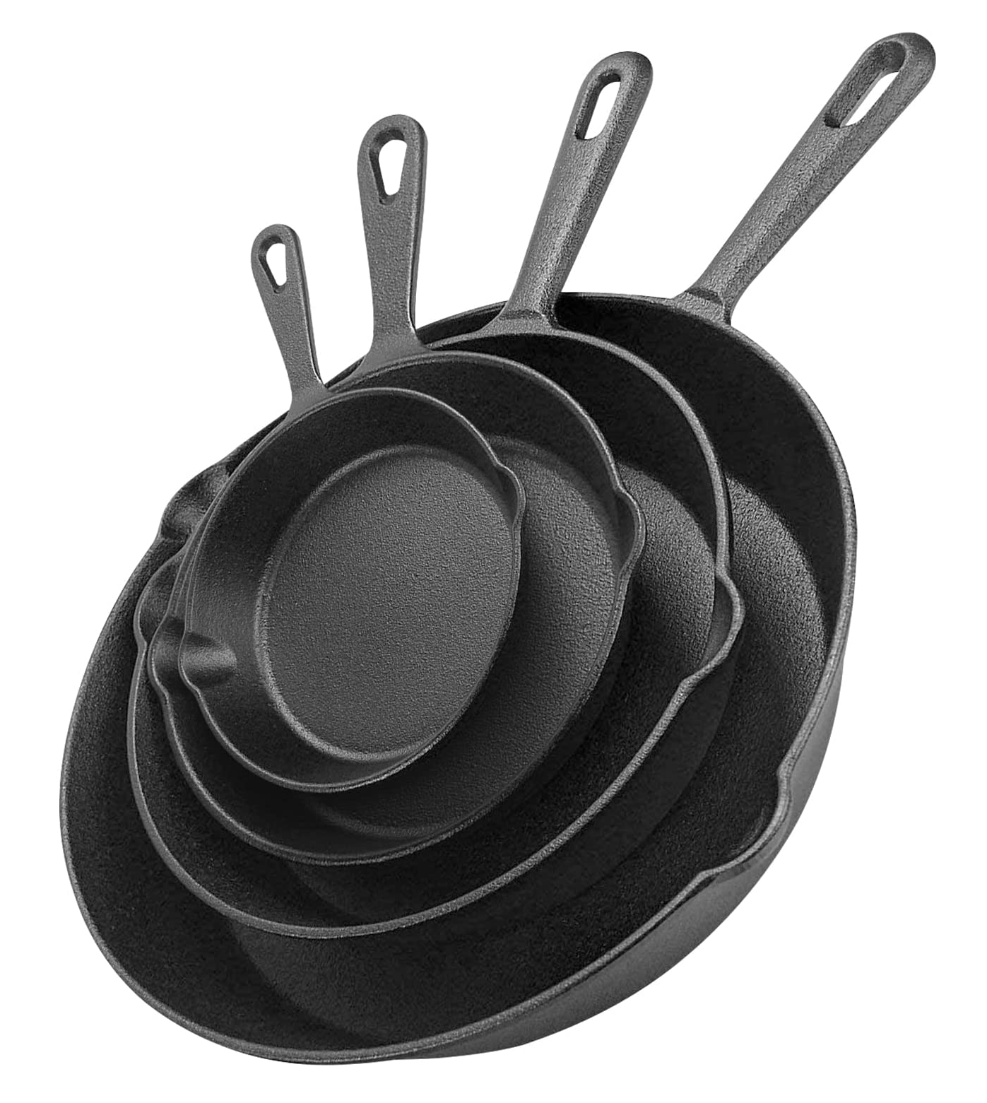 Sarten Hierro Antiadherente Con Espátula 4 pZ Negro