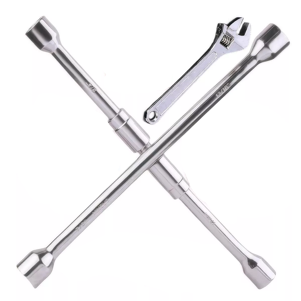 Kit 3pcs Llave Cruz Cruceta Reforzada Para Auto 17/19/21/23mm