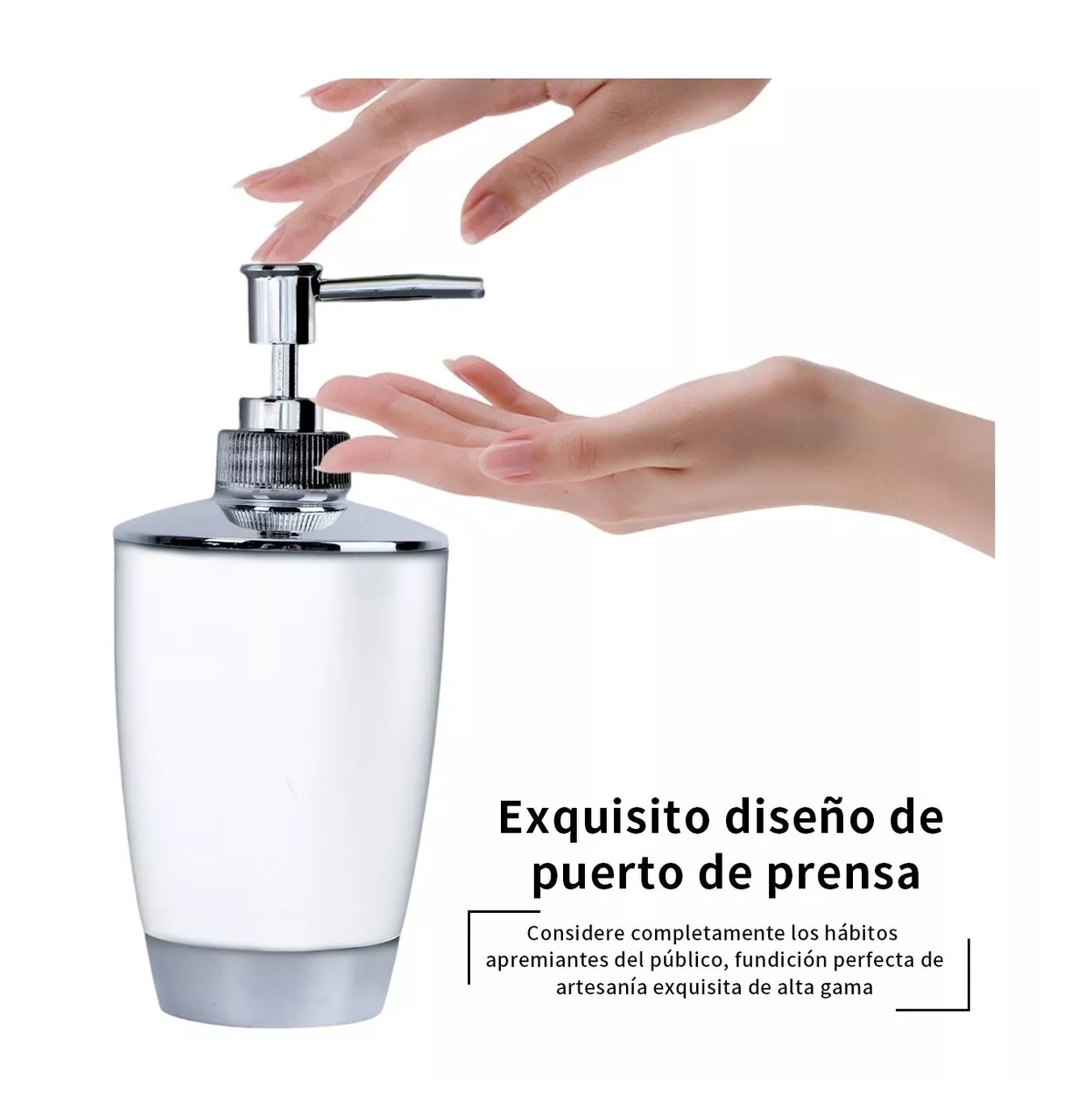 Accesorios Baño Regalo De Plástico De 6 Piezas Blanco
