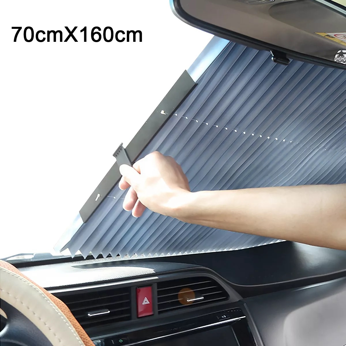 Parasol Cubre Sol Retráctil Para Parabrisas Auto O Camioneta