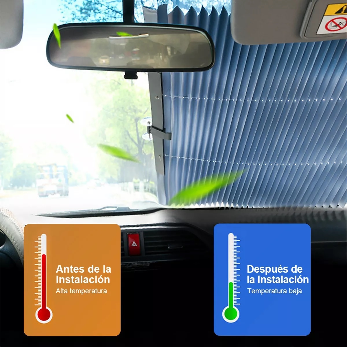 Parasol Cubre Sol Retráctil Para Parabrisas Auto O Camioneta