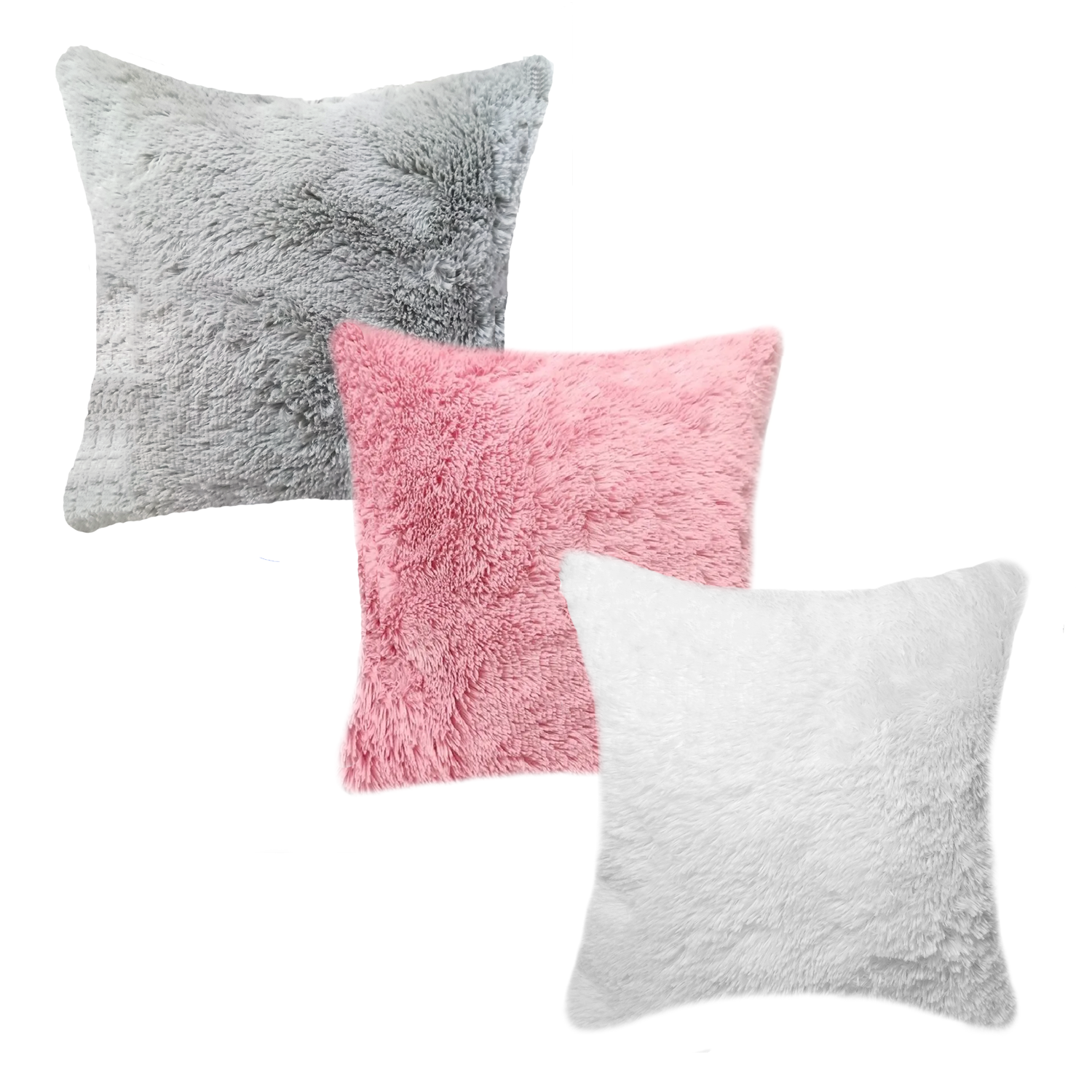 Set De 3 Cojines Rellenos Peluche Extra Suave 45 Cm | Conjunto Baby