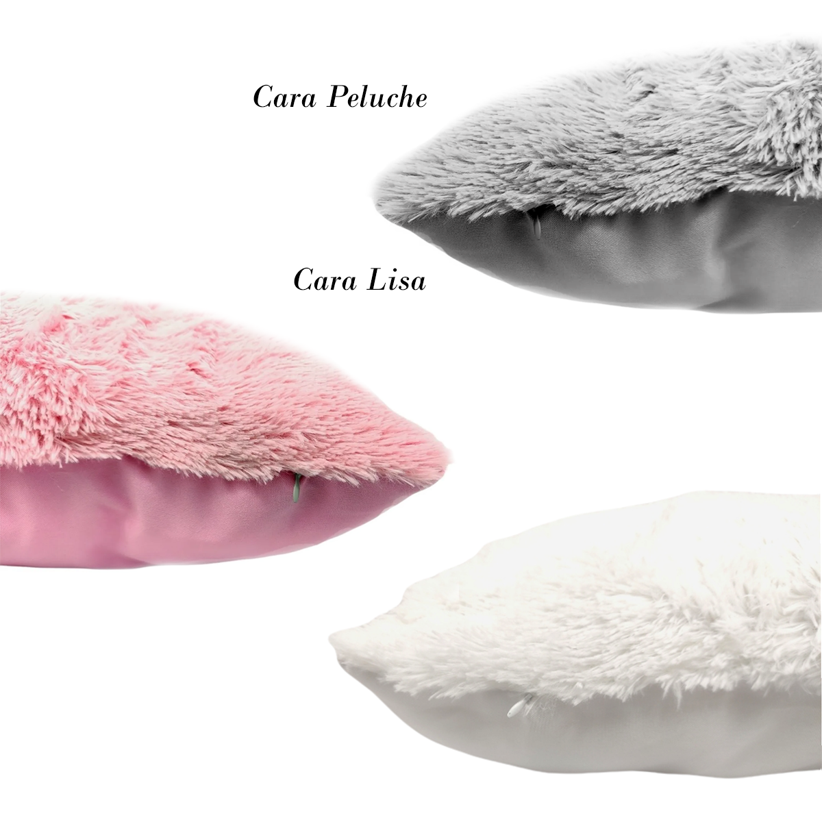 Set De 3 Cojines Rellenos Peluche Extra Suave 45 Cm | Conjunto Baby