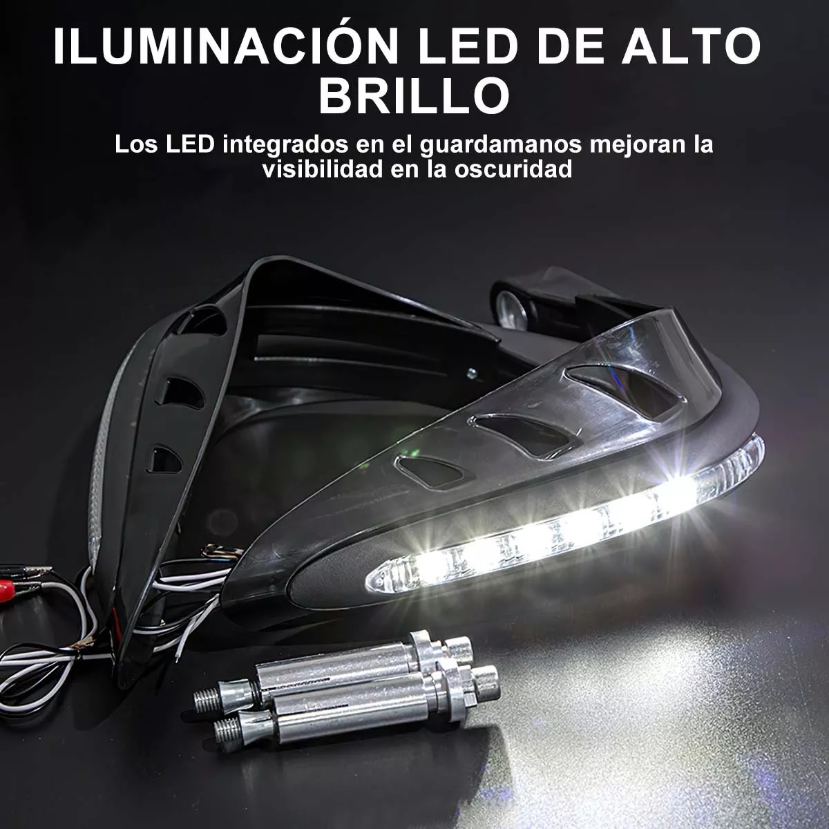 Paramanos Moto Luz Led Universal + Filtro Gasolina