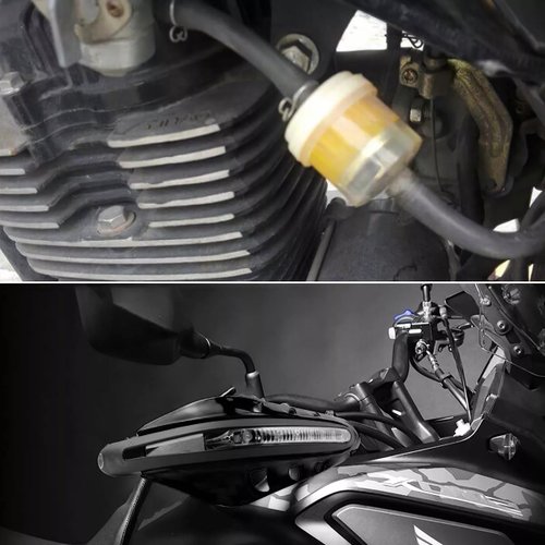 Paramanos Moto Luz Led Universal + Filtro Gasolina