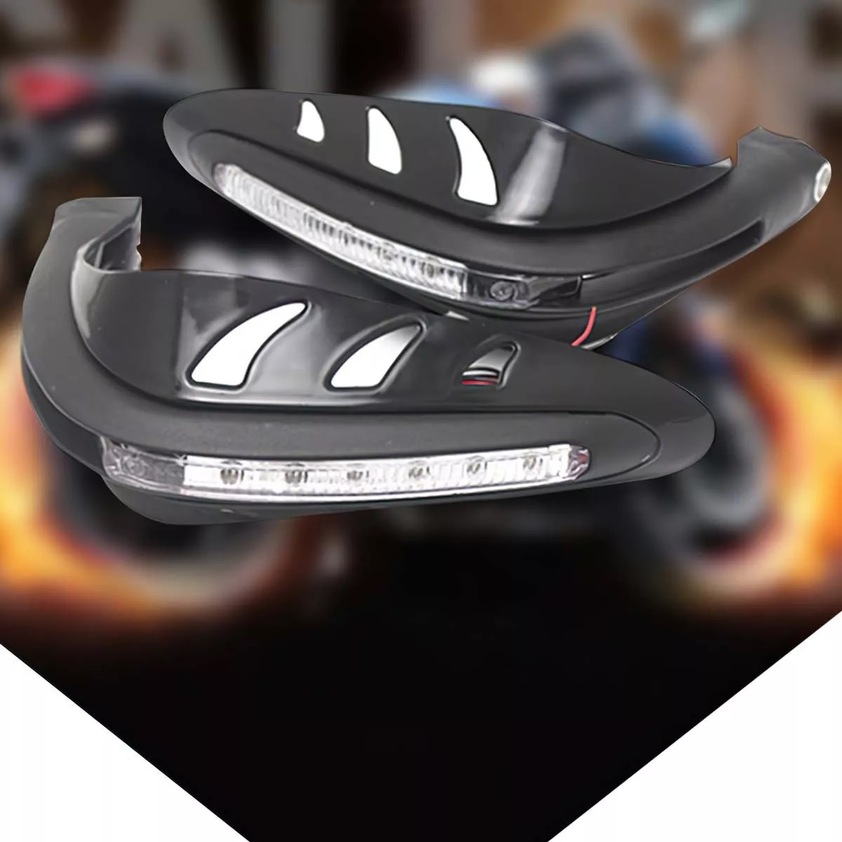 Paramanos Moto Luz Led Universal + Filtro Gasolina