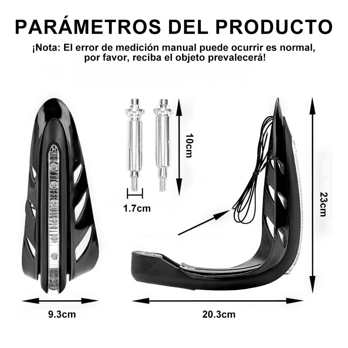 Paramanos Moto Luz Led Universal + Filtro Gasolina