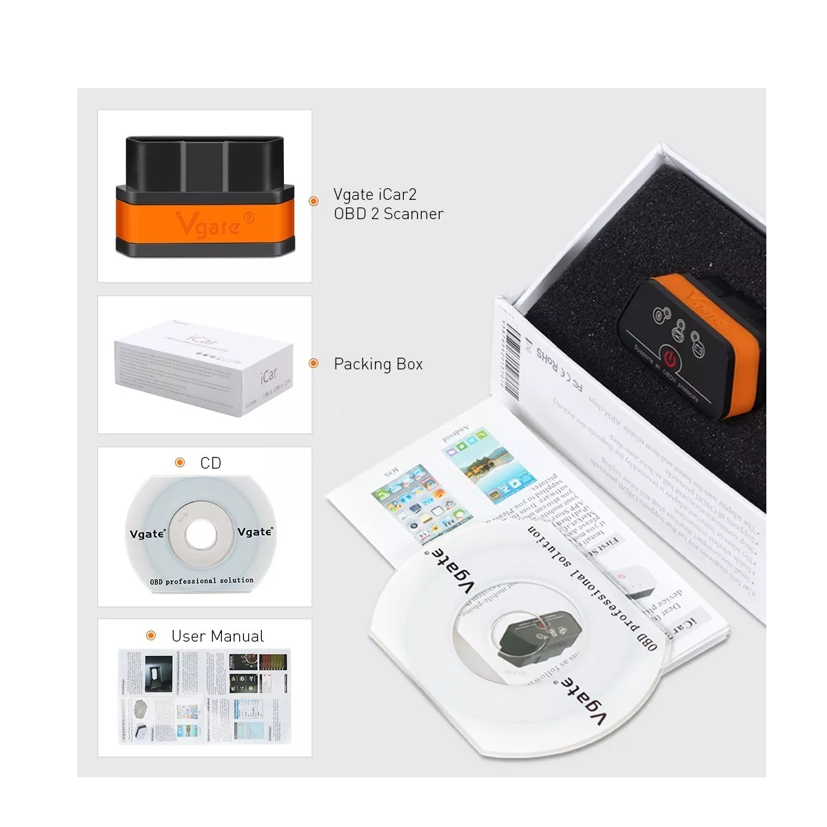 Bluetooth Escaner Automotriz Elm327 Obd2 Android