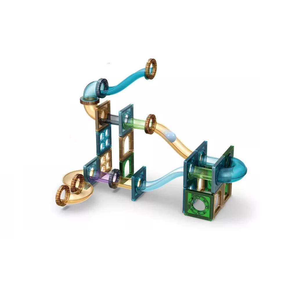 Bloques Magnéticos Con Imán Juguetes - 45 Pz Azul