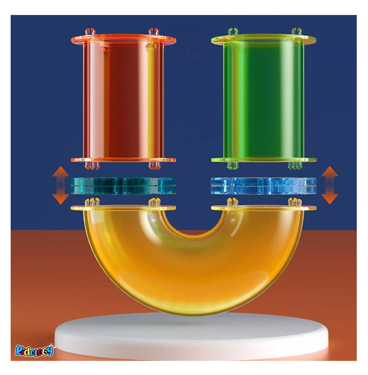Bloques Magnéticos Con Imán Juguetes - 45 Pz Azul