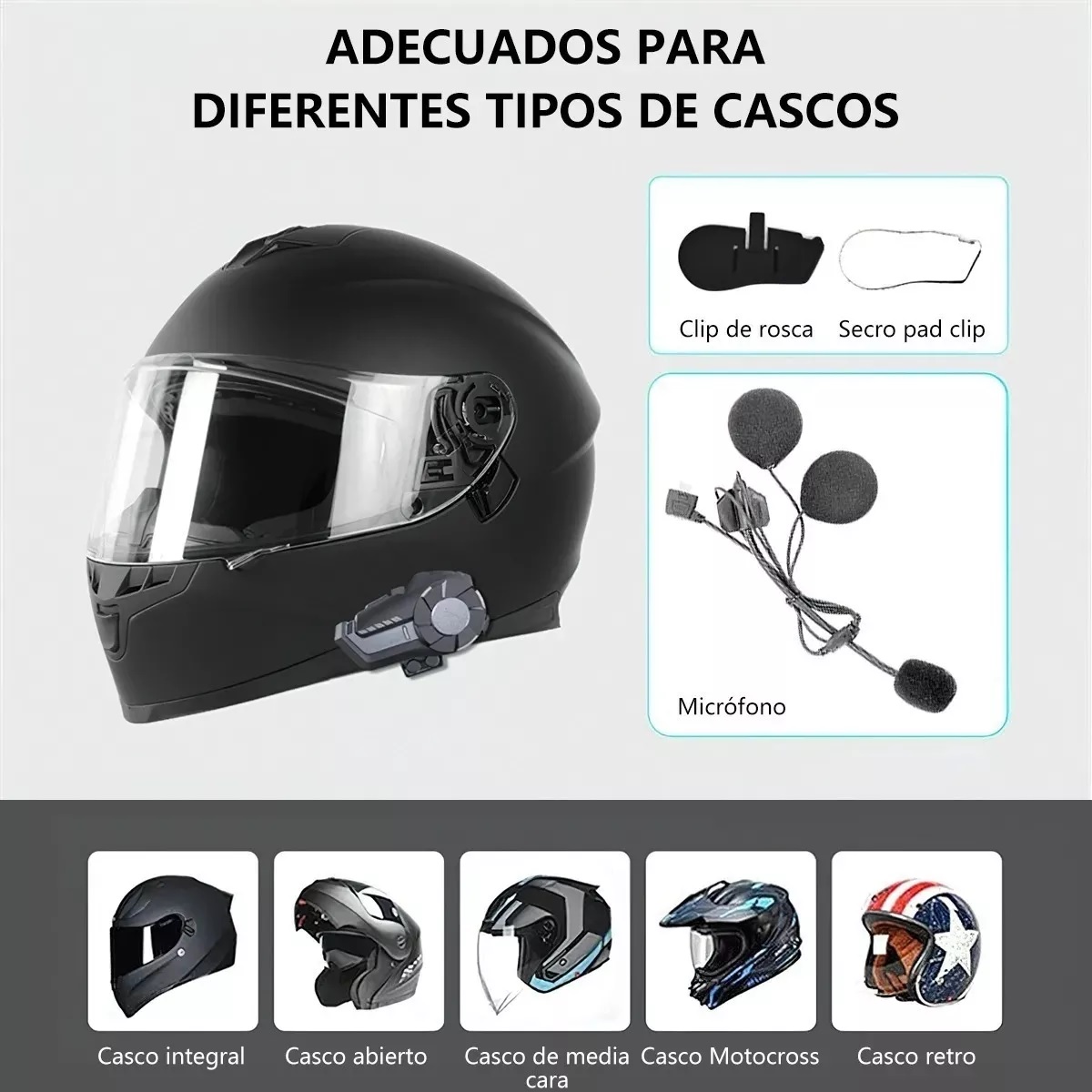 Intercomunicador cheap casco integral