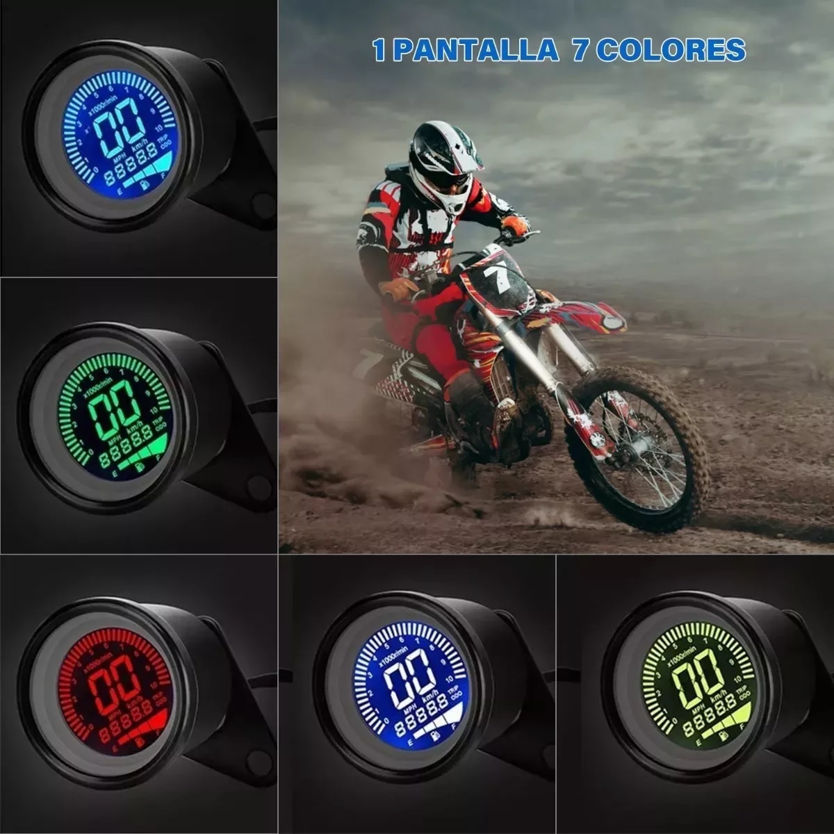 Velocímetro De Tablero Digital Para Motocicleta Universal