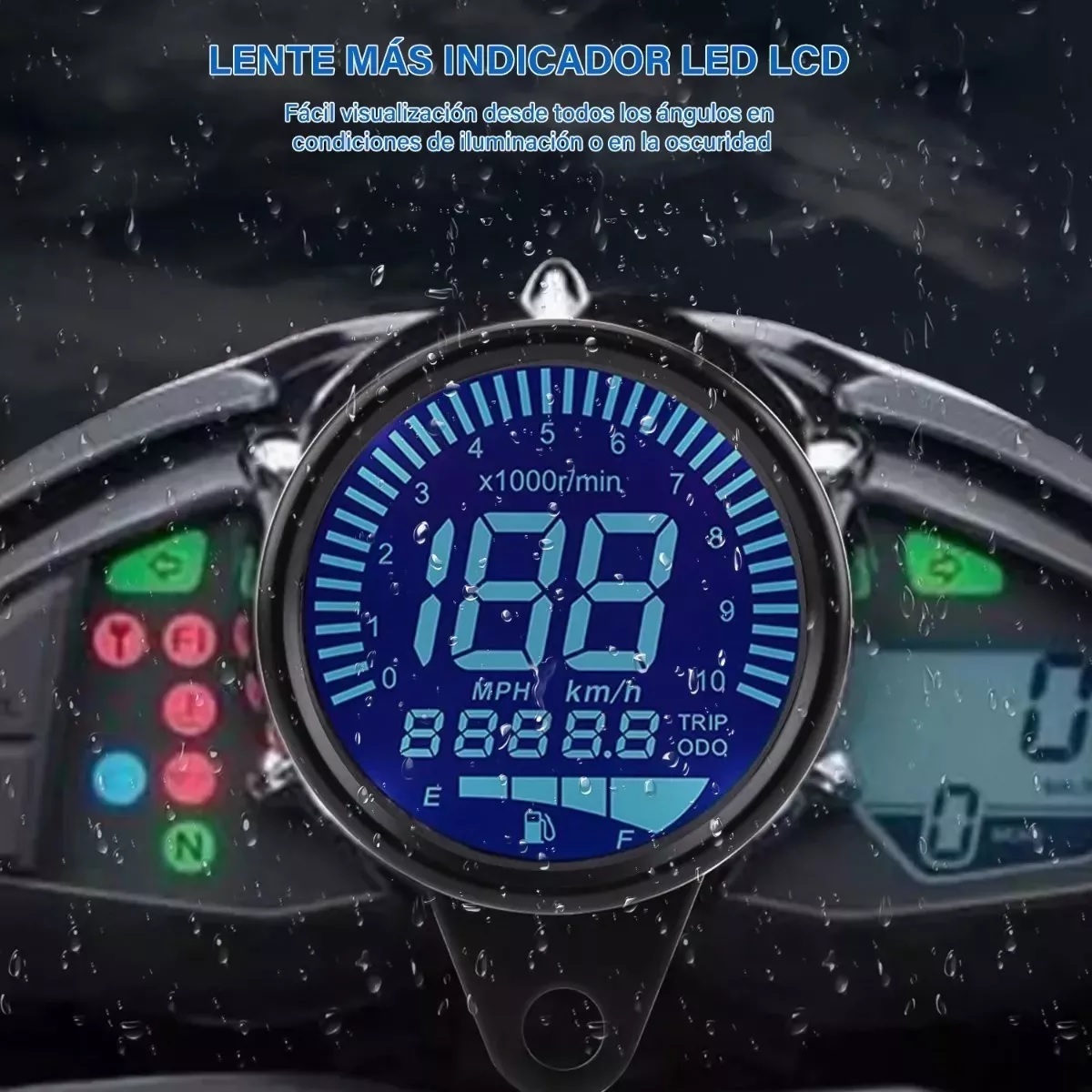 Velocímetro De Tablero Digital Para Motocicleta Universal