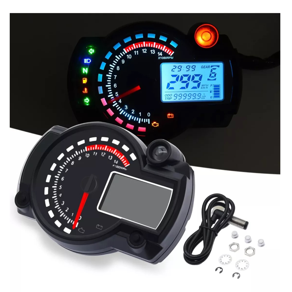 Velocímetro Odómetro Lcd Digital Para Motocicleta