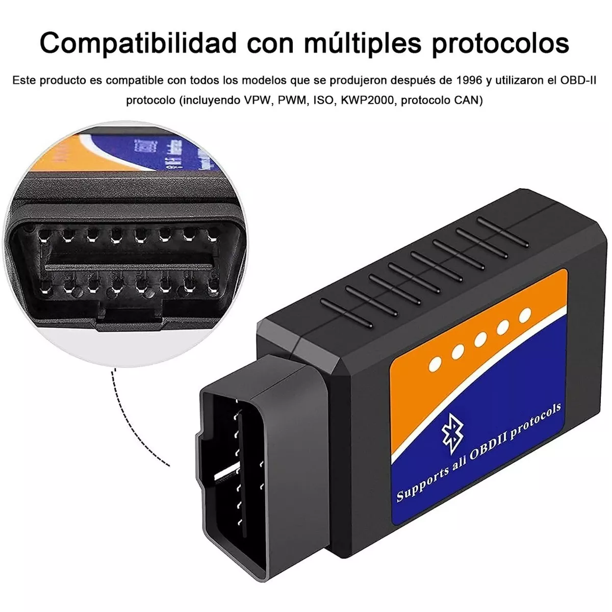 Escáner Automotriz Elm327 Obd2 Con Universal Bluetooth 
